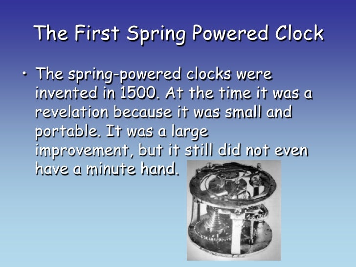 The evolution of_the_clock