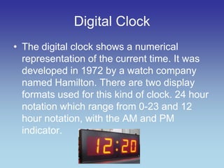The evolution of_the_clock | PPTX