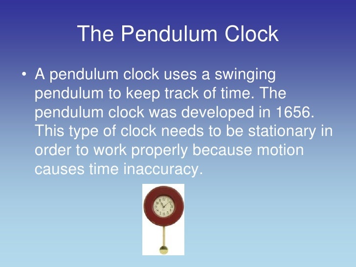 The evolution of_the_clock