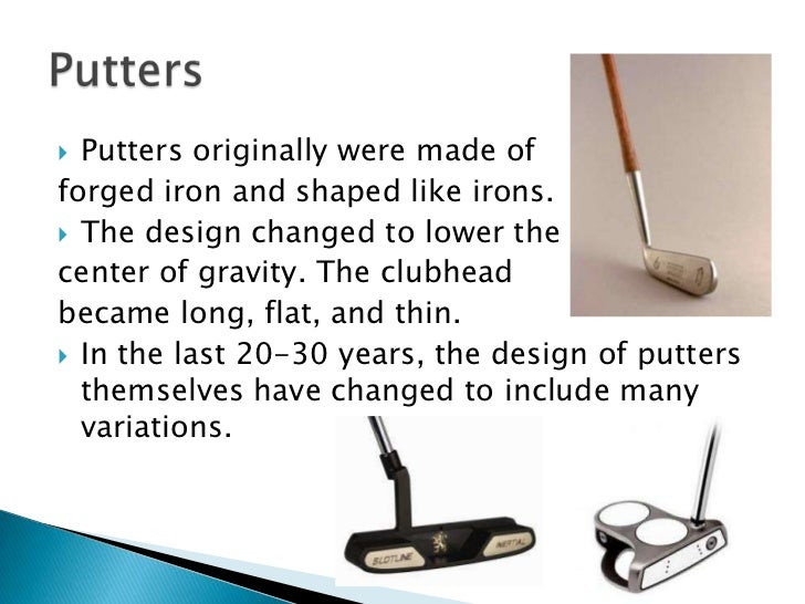 The evolution of the golf club