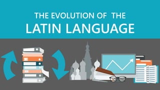 THE EVOLUTION OF THE
LATIN LANGUAGE
 