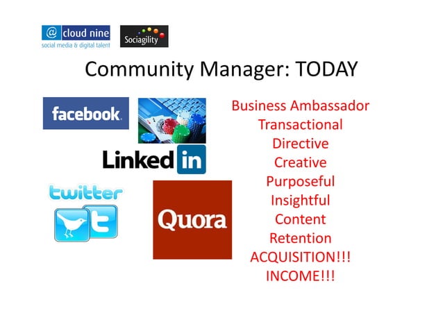 The evolution of the role of the community manager | PDF