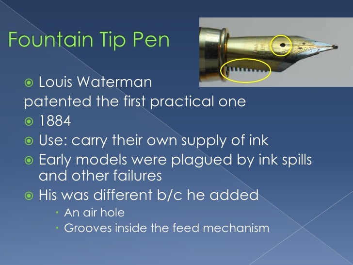 The evolution of the writing utensil