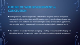 The Evolution of Web Development - Presentation Slides | PPTX