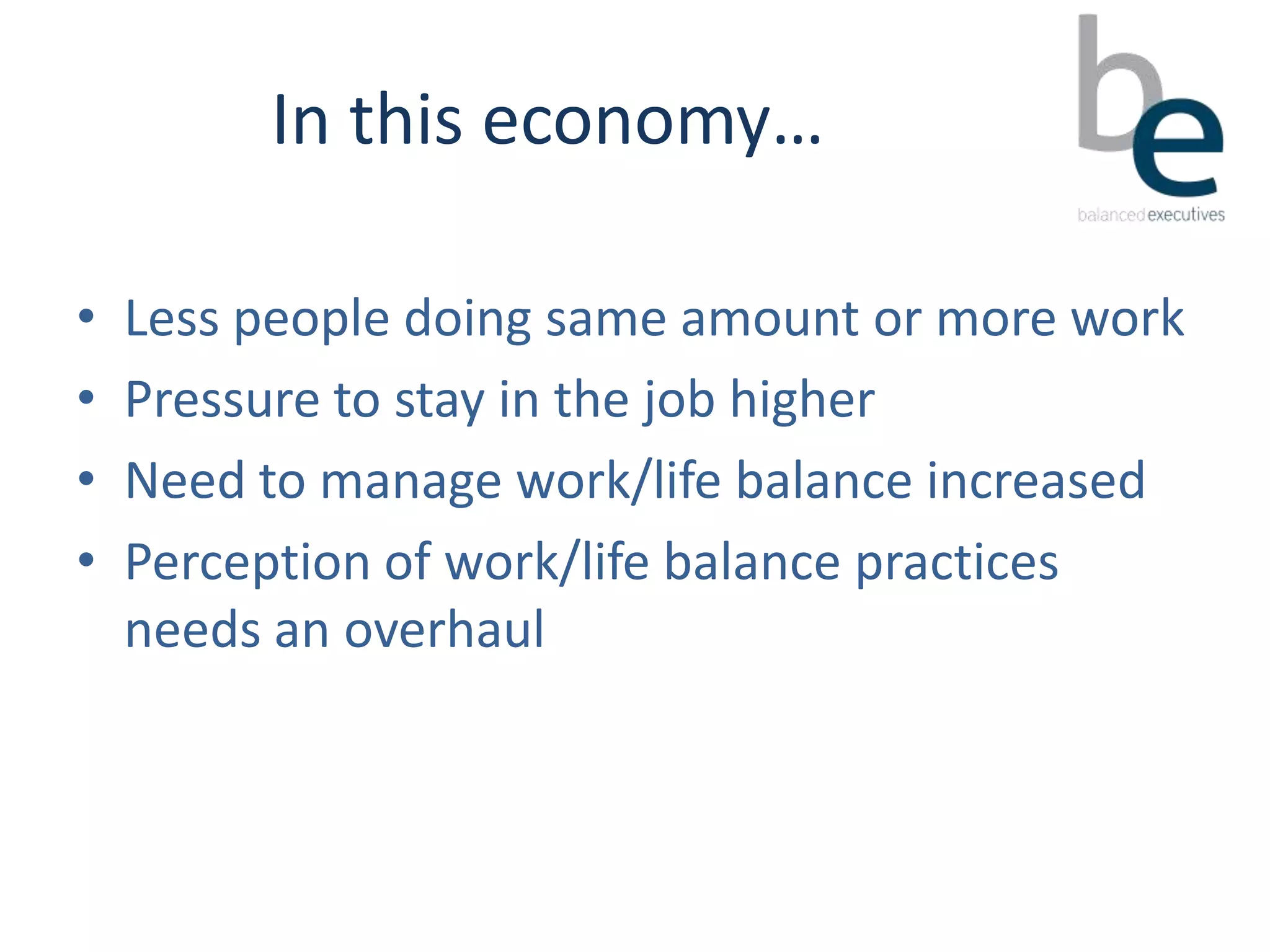 The evolution of work life balance | PPTX