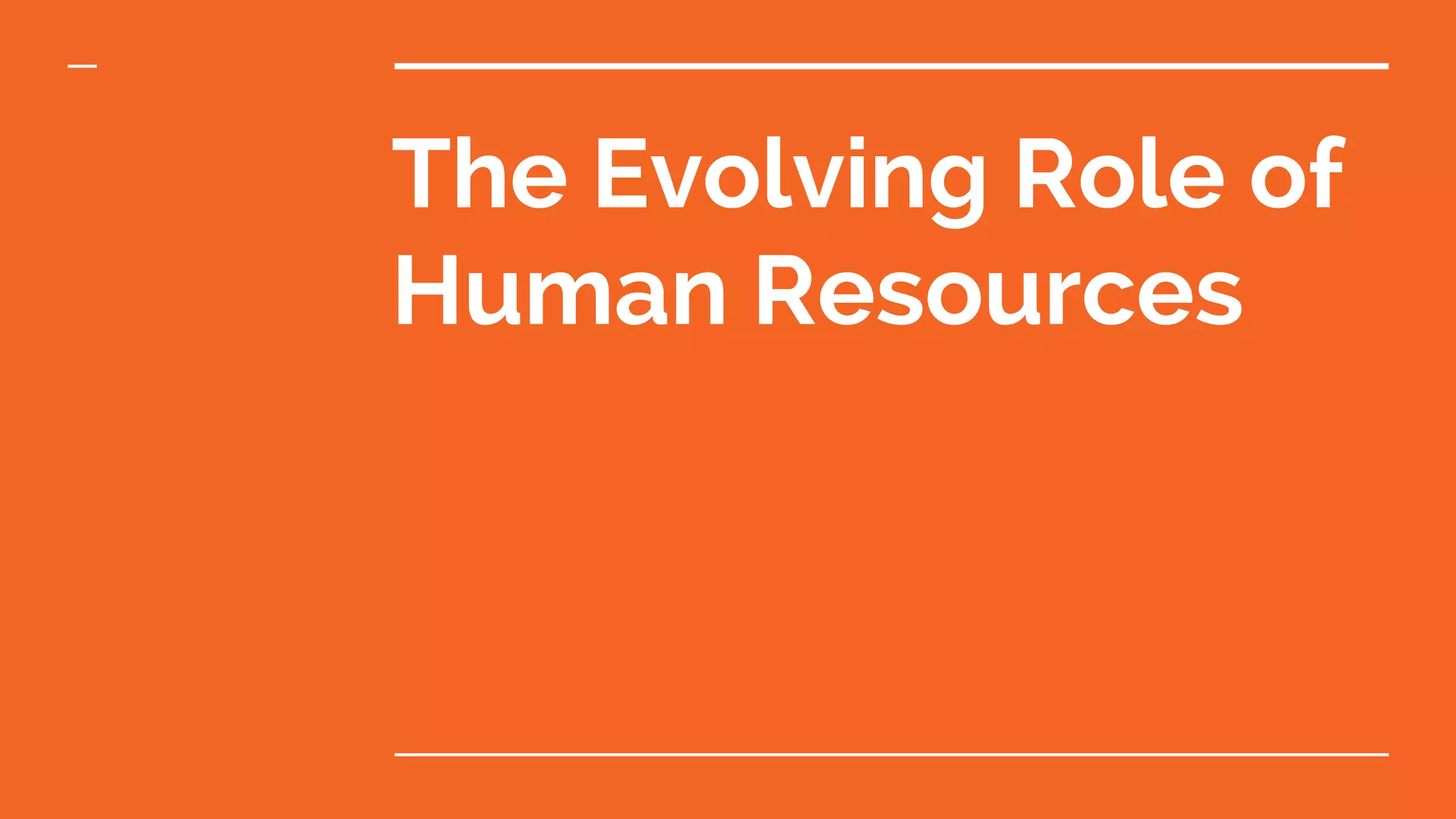 The evolving role of human resources | PDF | Human Resources | Business