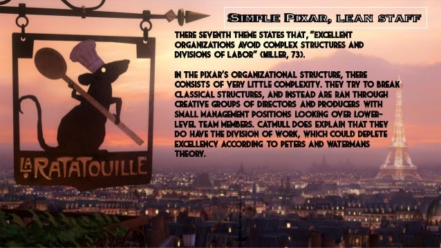Pixar organizational structure
