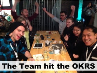 The Team hit the OKRS

 