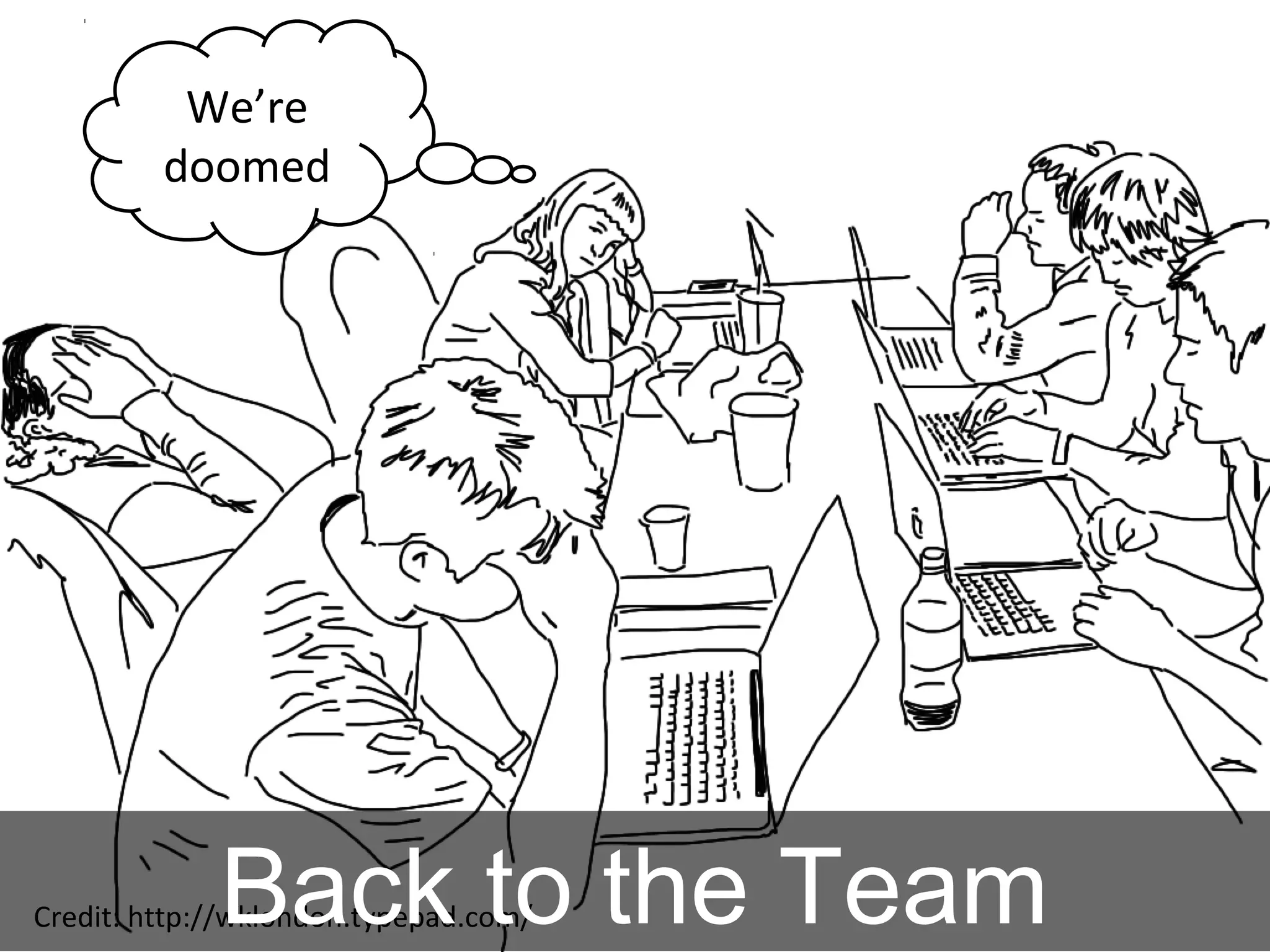 Credit: http://wklondon.typepad.com/Back to the Team
We’re
doomed
 