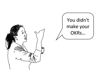 You didn't
make your
OKRs…
 