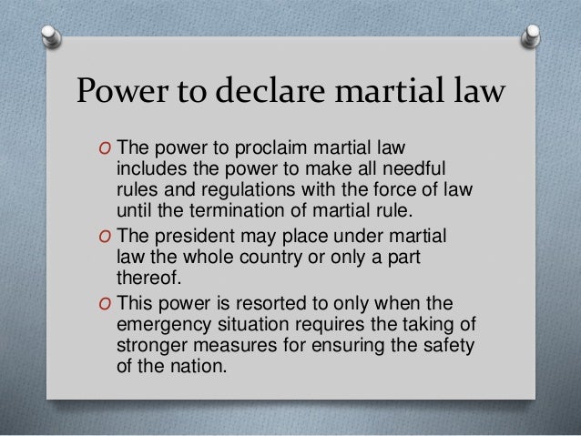 define martial law