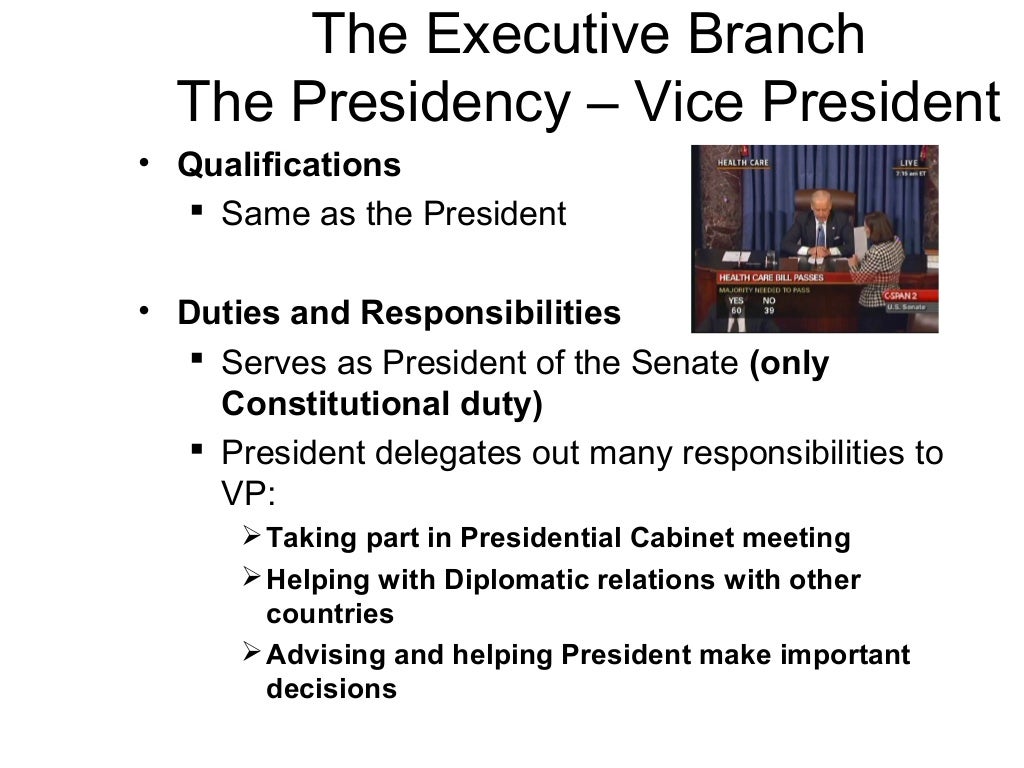 The Executive Branch Part 1
