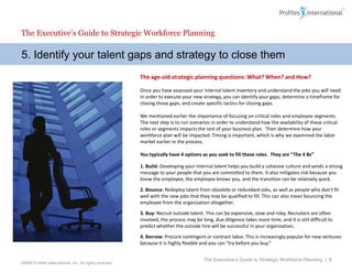 The Executive's Guide to Strategic Workforce Planning | PDF