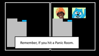 Remember, If you hit a Panic Room.
 