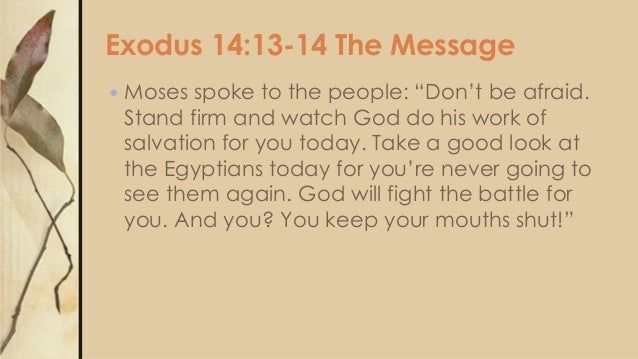 The exodus - a lesson in freedom