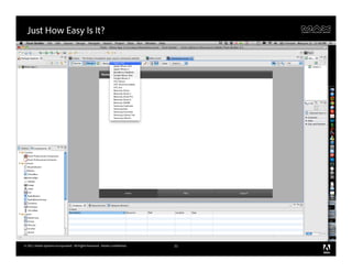 Just How Easy Is It?




© 2011 Adobe Systems Incorporated. All Rights Reserved. Adobe Confidential.   31
 