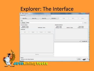 WEKA:The Explorer | PPTX