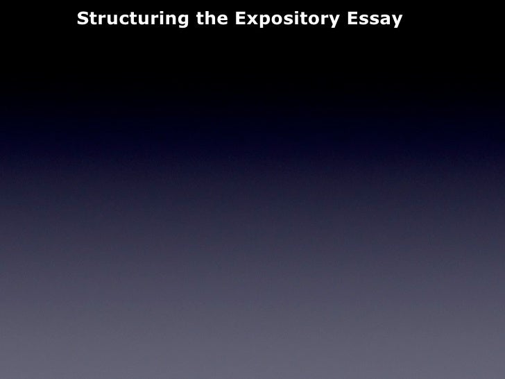 Key features of expository essay