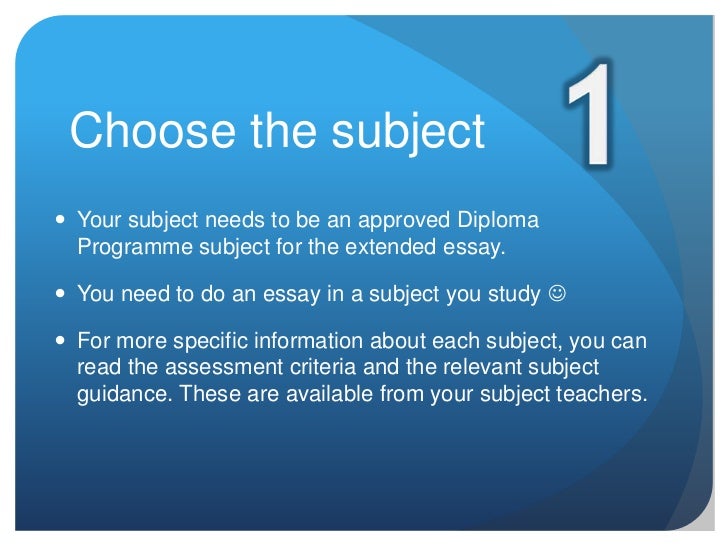 Extended essay format picture