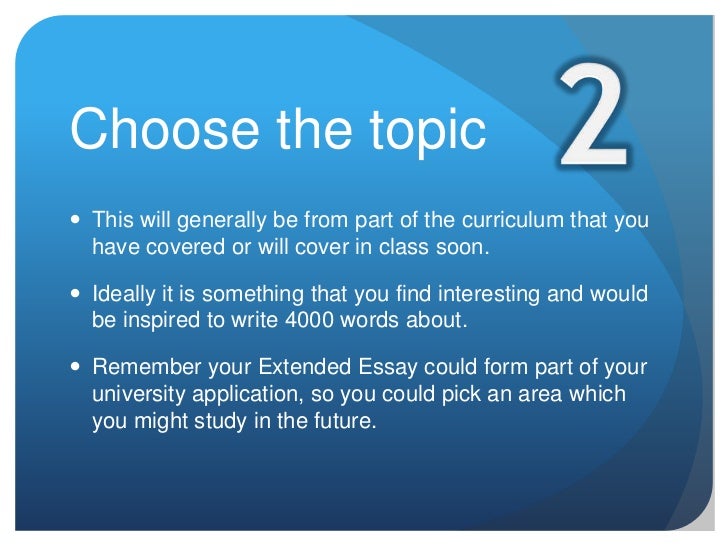 Extended essay guide picture