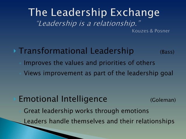 The Extraordinary Leader Ppt