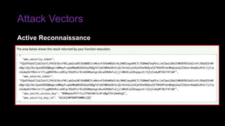 Attack Vectors
Active Reconnaissance
 
