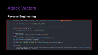 Attack Vectors
Reverse Engineering
 