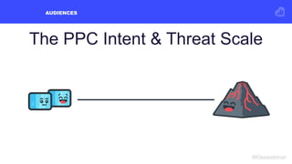 AUDIENCES
#Kisswebinar
The PPC Intent & Threat Scale
Conversion  
Intent
Conversion  
Threat
 