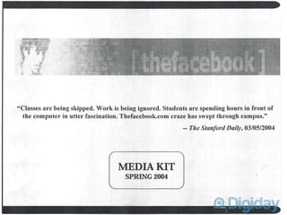 Thefacebook media kit 2004