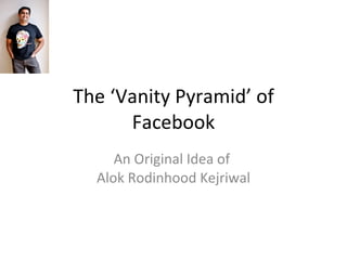 The ‘Vanity Pyramid’ of Facebook An Original Idea of  Alok Rodinhood Kejriwal 