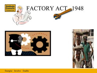 FACTORY ACT, 1948




Energise Involve Enable
 