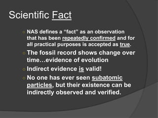The Facts About Evolution | PPTX