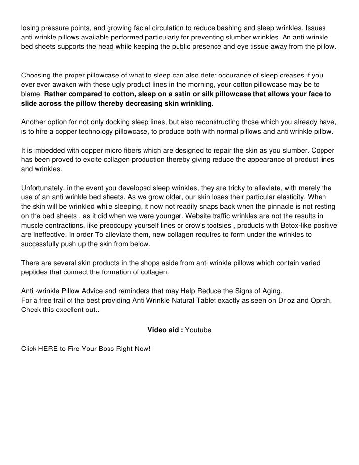 The Facts On Anti Wrinkle Cushions , Do Anti Wrinkle Pillows Work