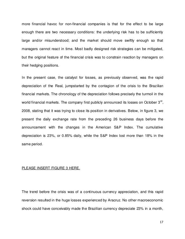the failure of risk management for non financial companies in the con da form 4322