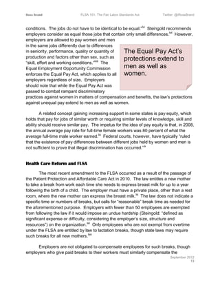 FLSA 101 The Fair Labor Standards Act (e-book) | PDF