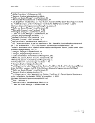 FLSA 101 The Fair Labor Standards Act (e-book) | PDF