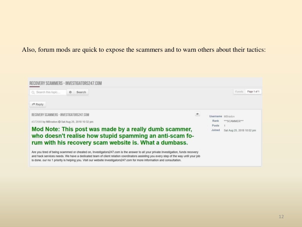 Binary option recovery