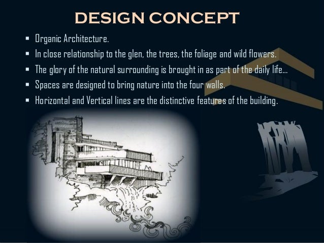 Falling water construction details picture