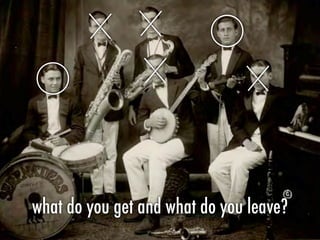 what do you get and what do you leave?
 