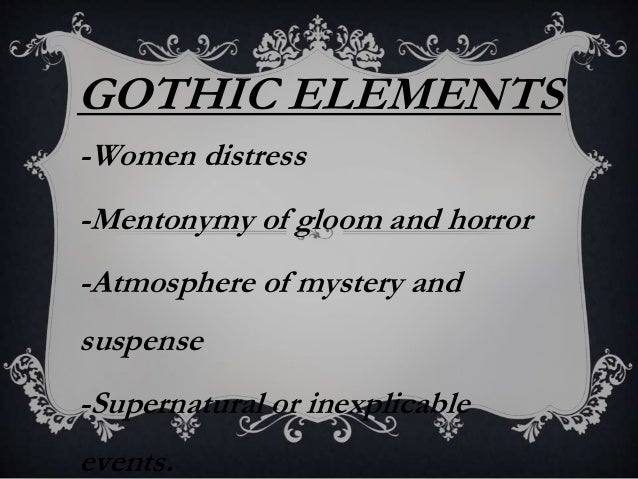 The fall of the house of usher gothic elements essay