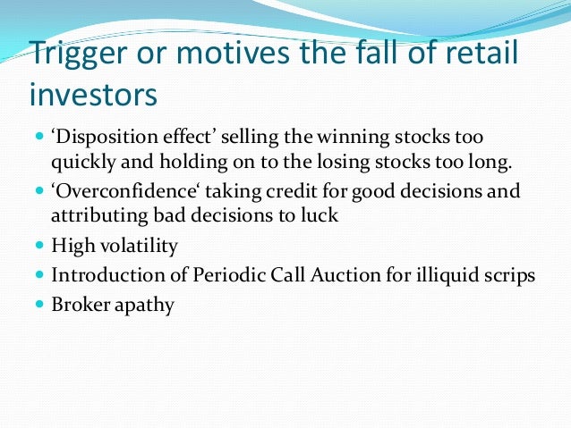 The fall of the indian retail investors