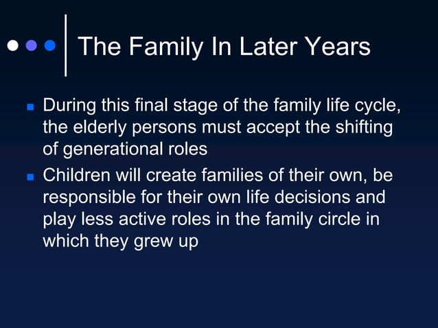 The Family Life Cycle PPT