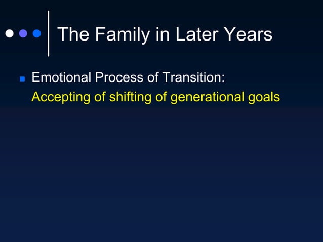 The Family Life Cycle PPT