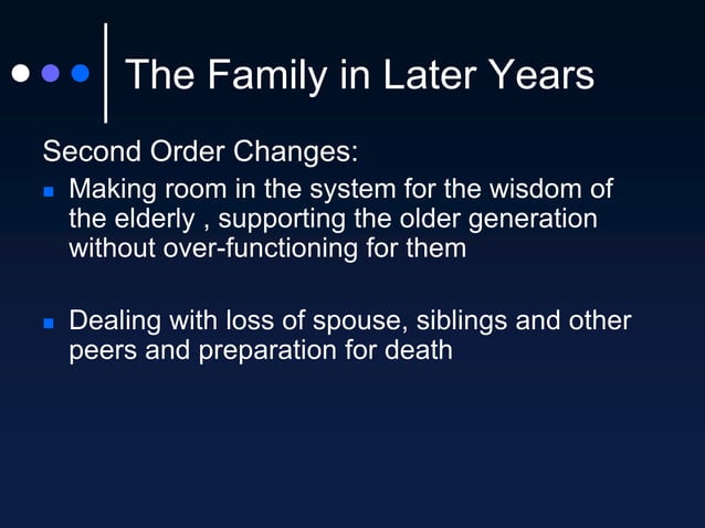 The Family Life Cycle PPT