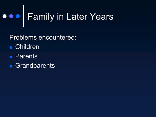 The Family Life Cycle PPT