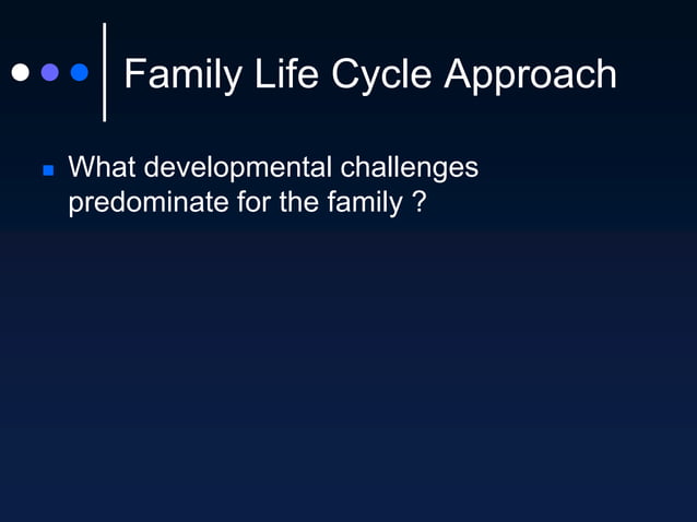 The Family Life Cycle PPT
