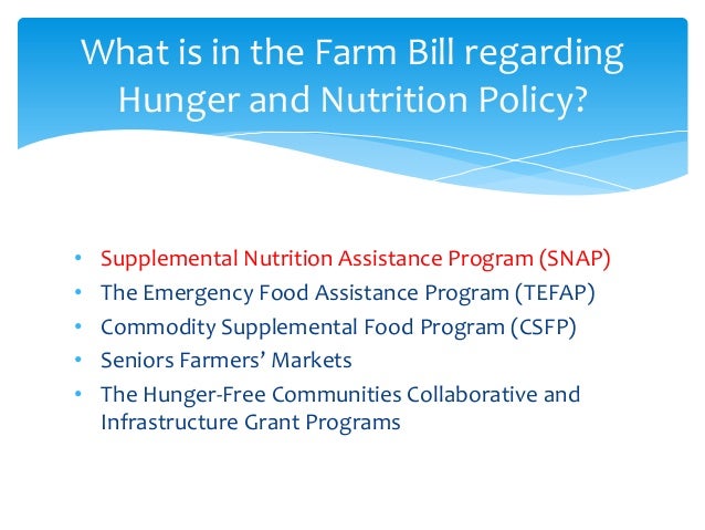 New Legislation Regarding Food Stamp Program New Legislation Regarding Food Stamp Program
