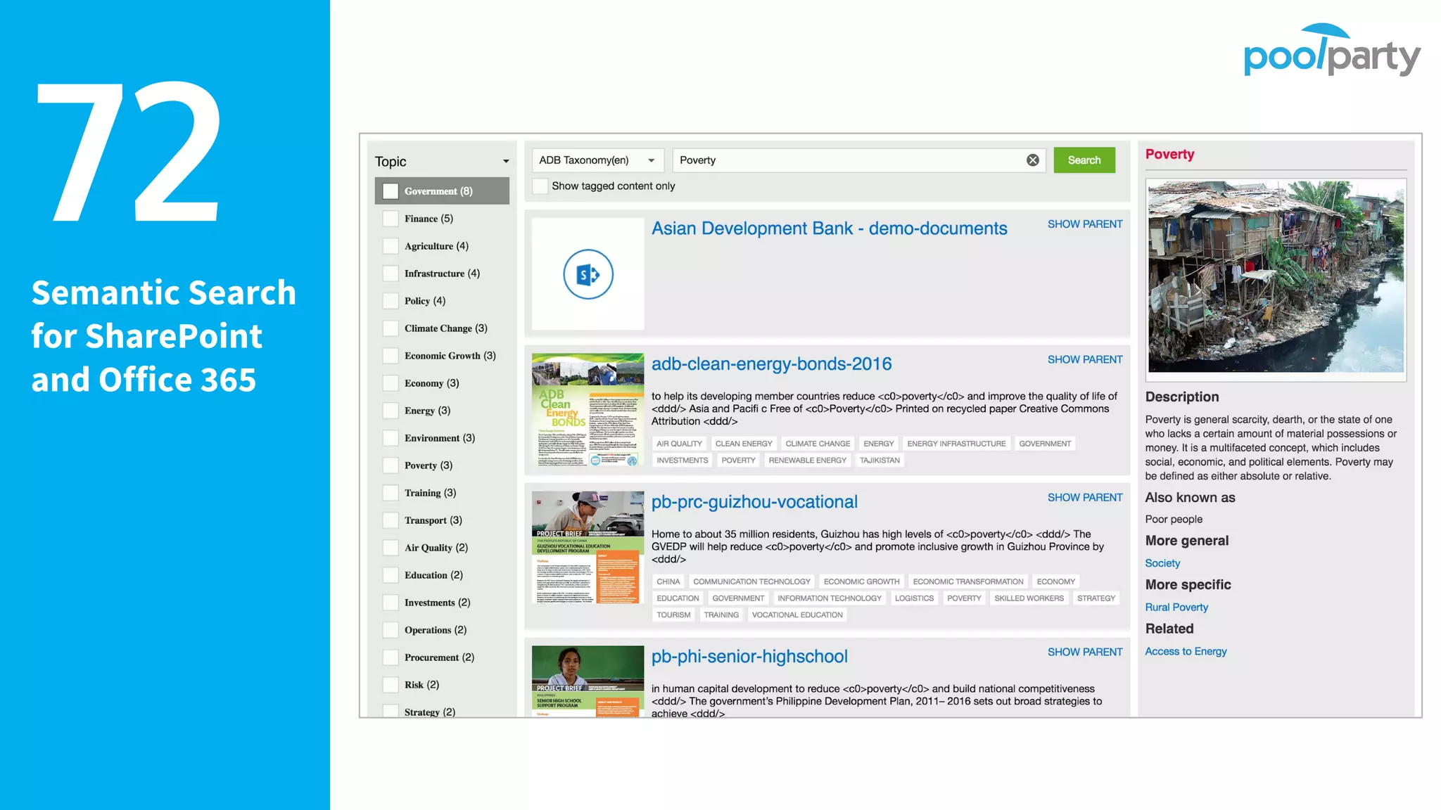 Semantic Search
for SharePoint
and Office 365
72
 