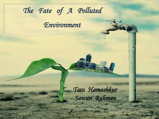 The Fate of A Polluted
     Environment




              Tara Hamashkur
              Sawan Rahman
 