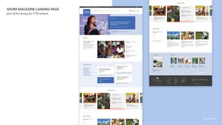 spore.cta.int
SPORE MAGAZINE LANDING PAGE
part of the design for CTA website
 